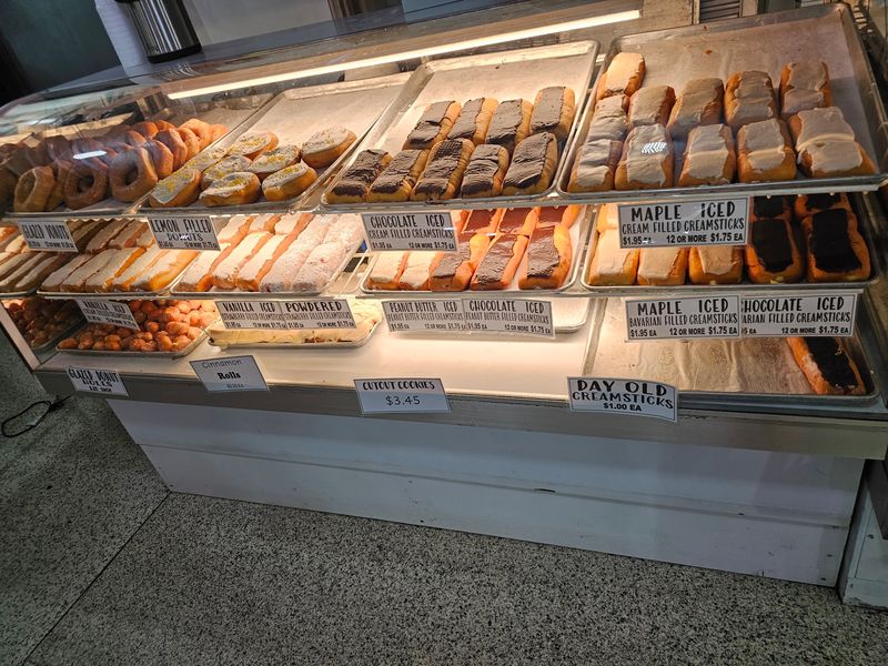 Cream Sticks, Cinnamon Rolls, And A Very Full Bakery Case
