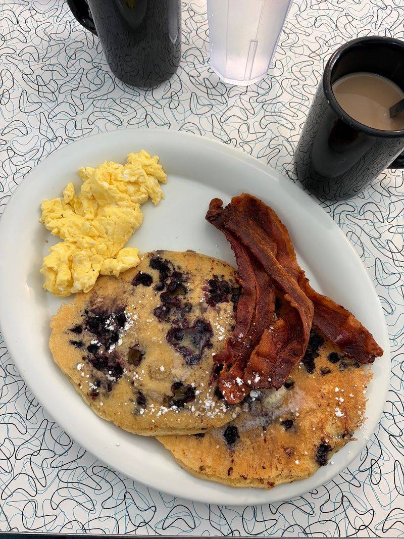 Blueberry Pancakes This Big Should Come With A Map