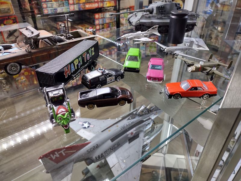 Tanks, Jets, Ships, And Hot Rods All Share The Aisles
