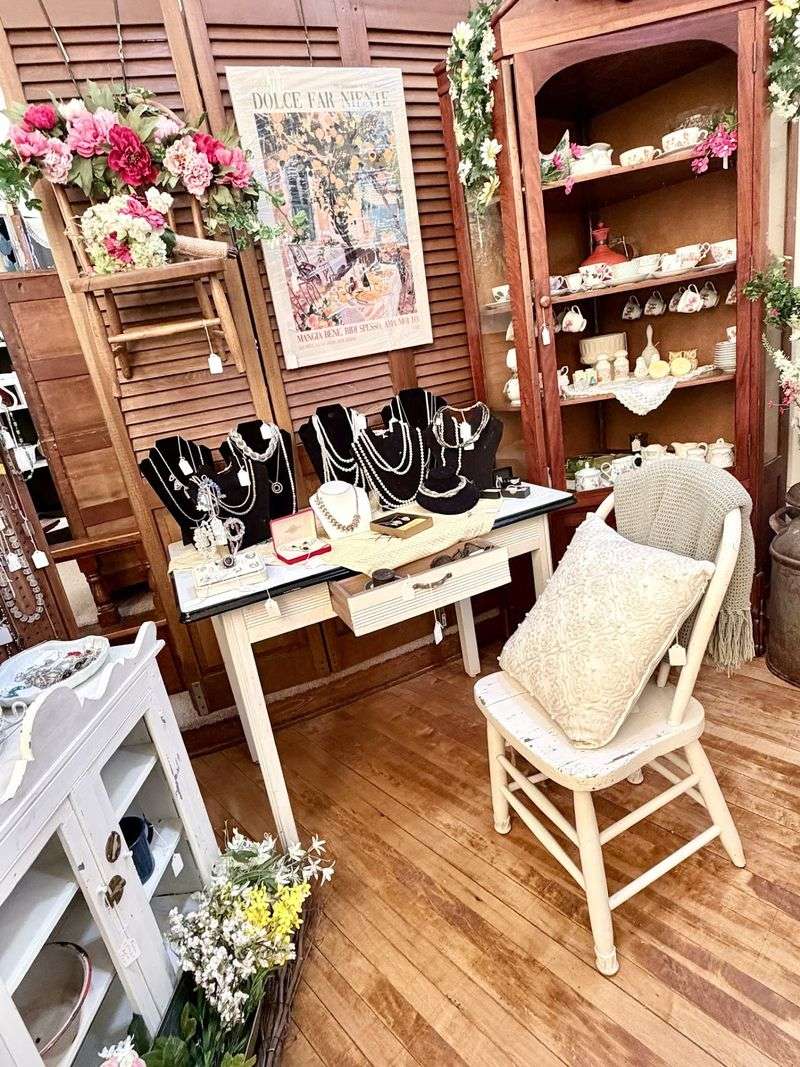 Racks Of Vintage Clothing And Jewelry Worth Trying On