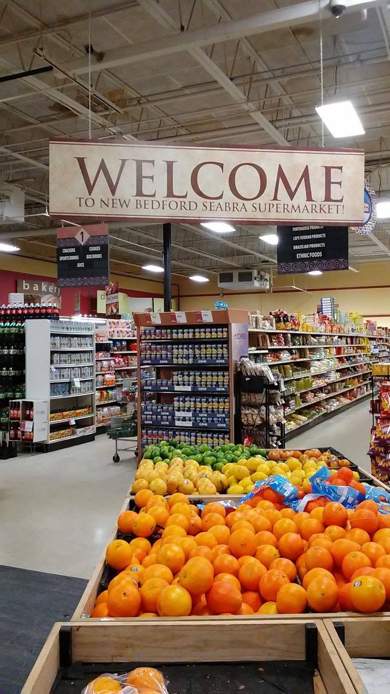 Fresh Bread And A Colorful Produce Section