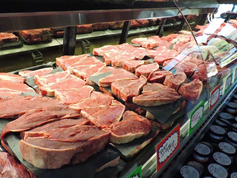 A Counter That Makes Grocery Trays Feel Ordinary