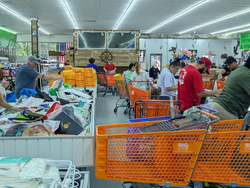 Dollar Day Brings Out The Crowds