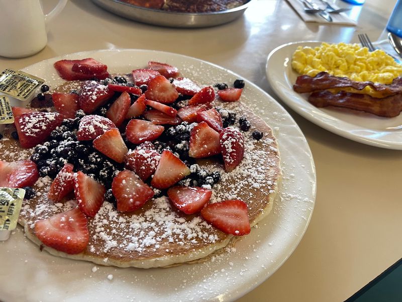 Pancakes That Cover The Whole Plate