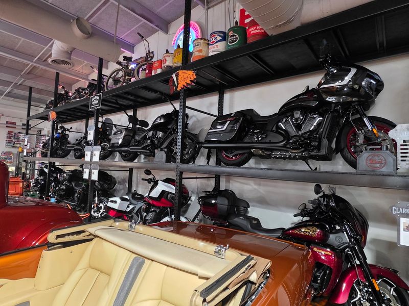 Look Up, Because The Motorcycles Climb Three Racks High