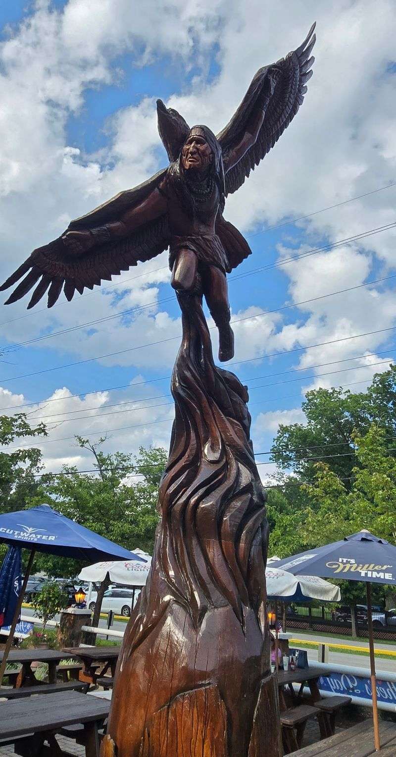 Keep An Eye Out For The Chainsaw-Carved Eagle