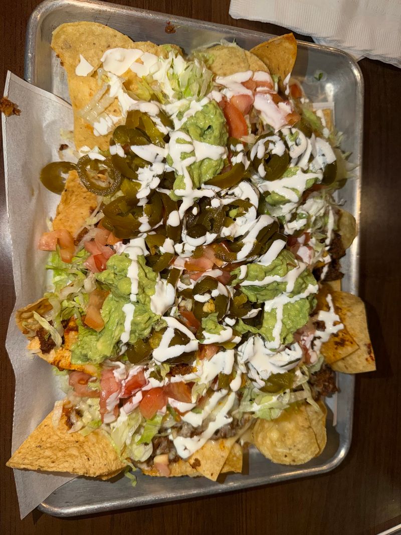 Nachos Locos And A Bowl Of Queso