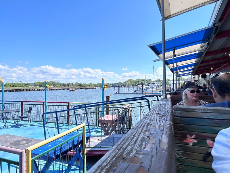 Boats Glide By While You Eat