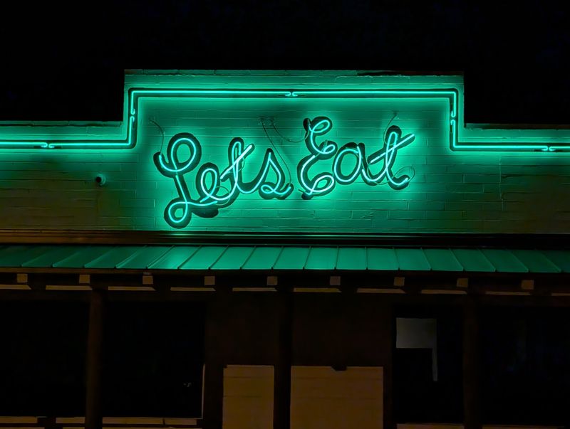Look Up For The Let's Eat Sign