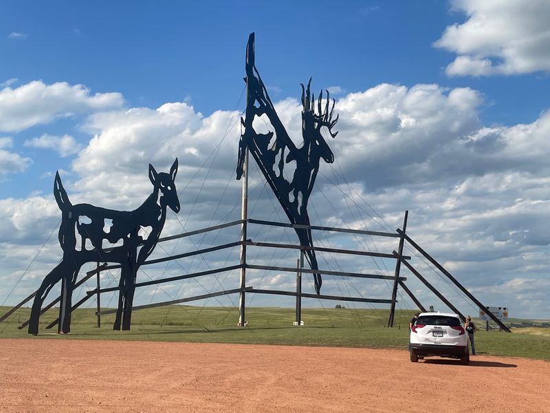 Deer Crossing Is Built From Oil Well Tanks