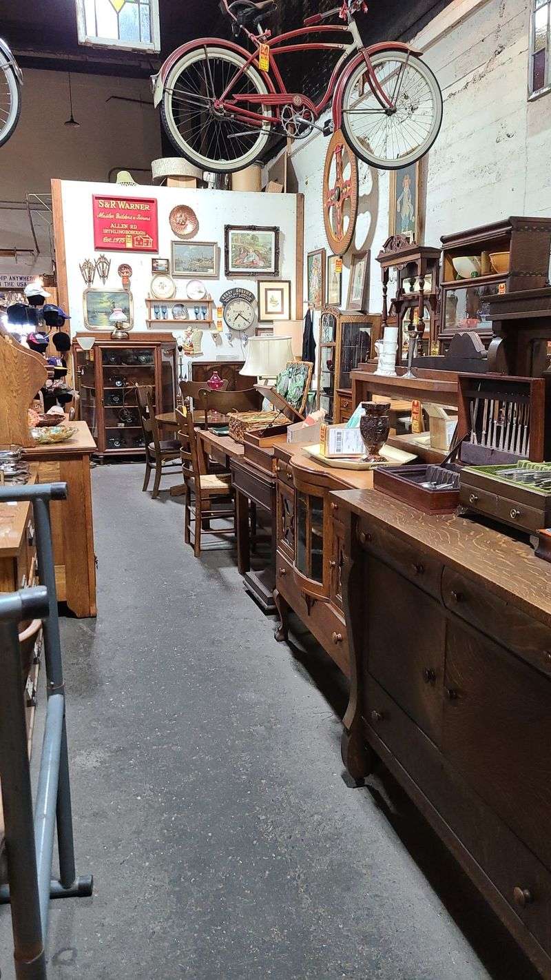 Big, Beautiful Antique Furniture Fills The Back Rooms