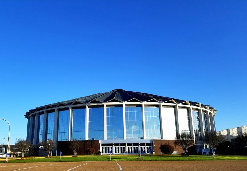A Glass-Walled Arena at the Center of Mississippi's Oldest Fairgrounds