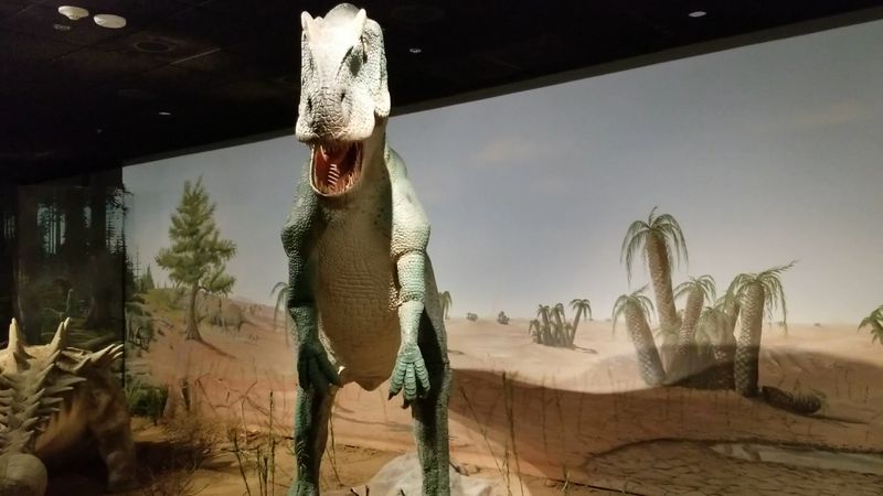 Roaring T. Rex in the Prehistoric Life Gallery