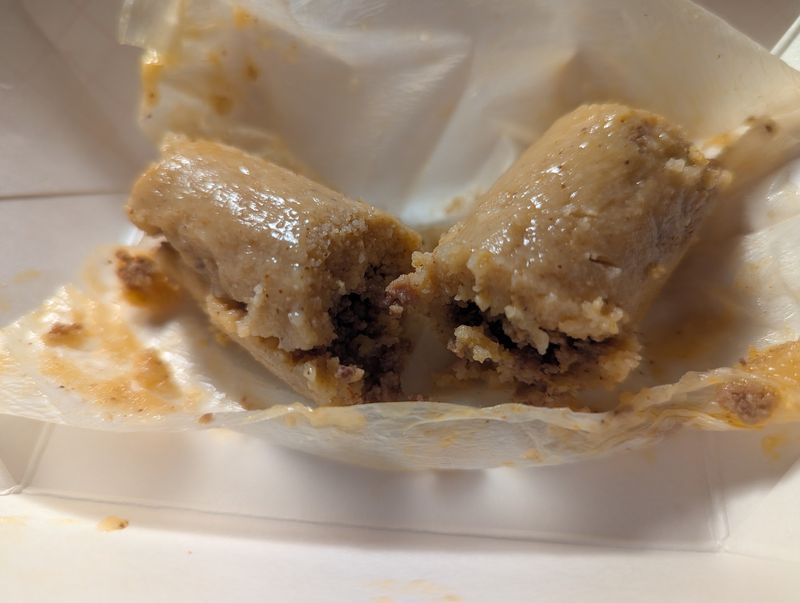 Inside the Beef Tamale Itself