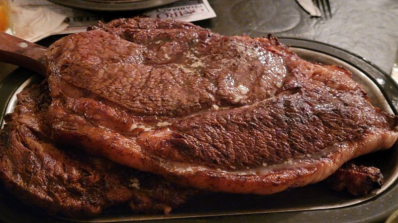 Steaks So Big They Cover The Plate
