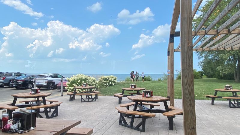 Grab A Patio Seat With Lake Erie Right There