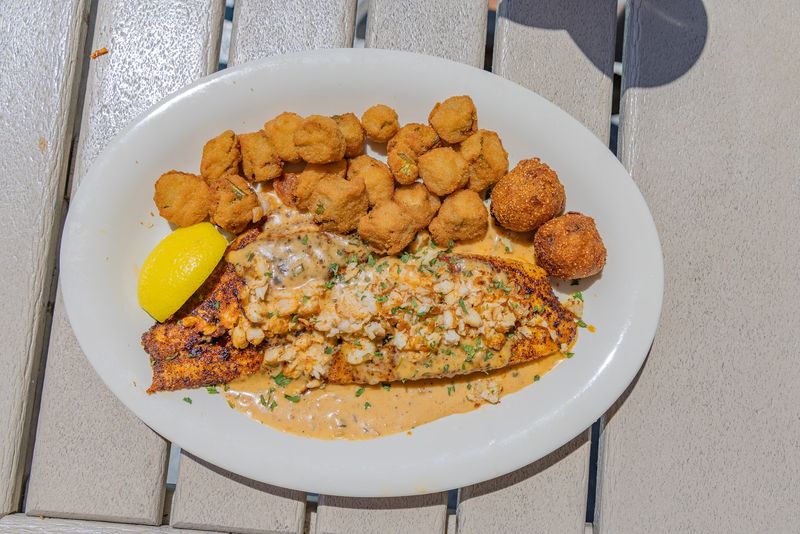 Crab Cakes and Crab-Topped Snapper