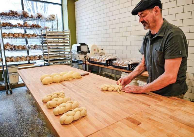 Fresh Bread Baked Right Behind The Counter