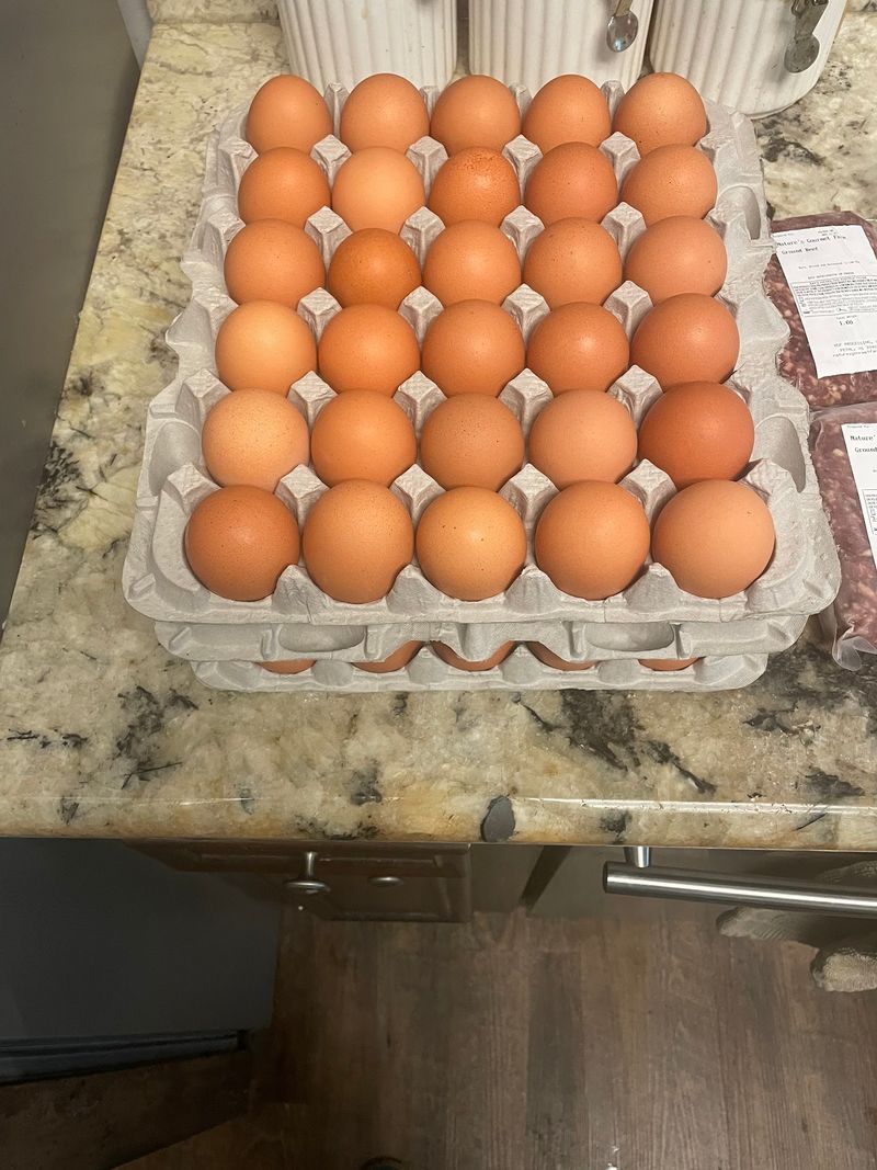 Eggs With Deep Orange Yolks