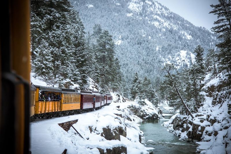 Cascade Canyon Keeps The Train Running In Winter