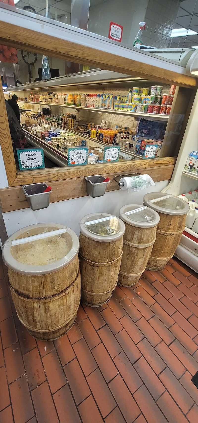 Dill Pickles Floating In Barrels And A Pantry Full Of Europe