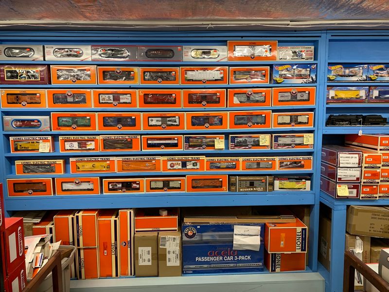 Shelves Stacked With Lionel Legends