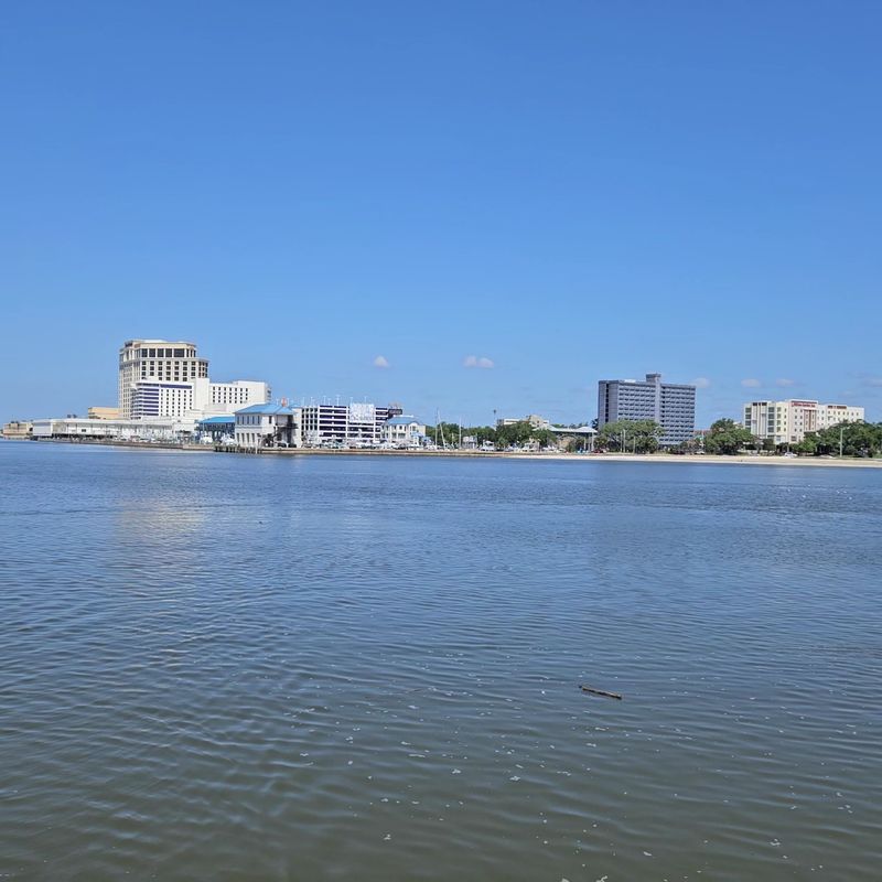 Calm Water Between Deer Island and Shore