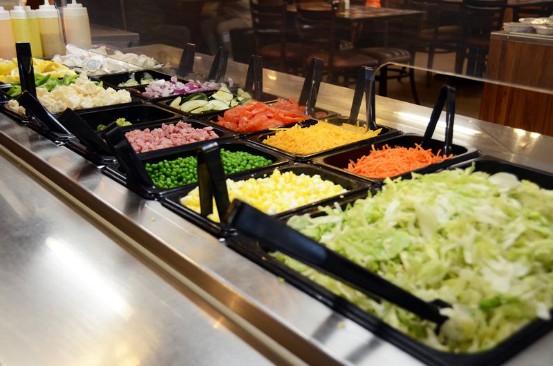 Salad Bar Full Of Crisp Garden Goodies