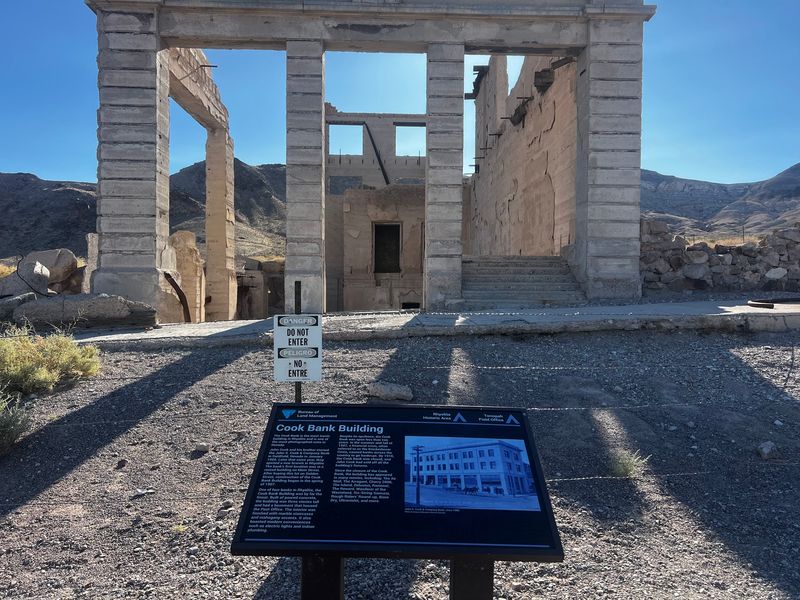 Helpful Signs, a Small Museum, and Restrooms