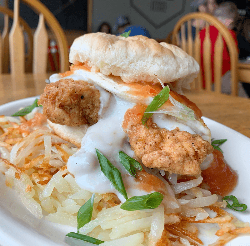 The Diner Staples: Biscuits, Hash Browns, and Chorizo