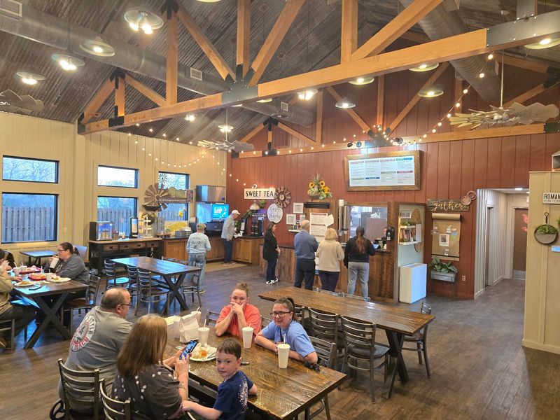 Country Comfort Fills The Barn-Style Room
