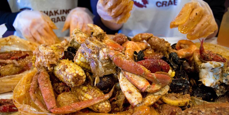 Four Sauces Walk Into A Seafood Bag