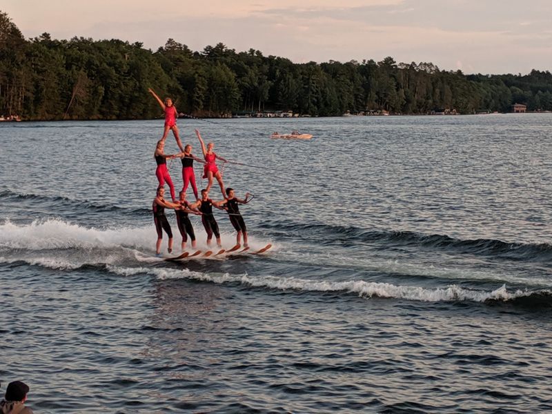 Ski Shows And Spinning Logs