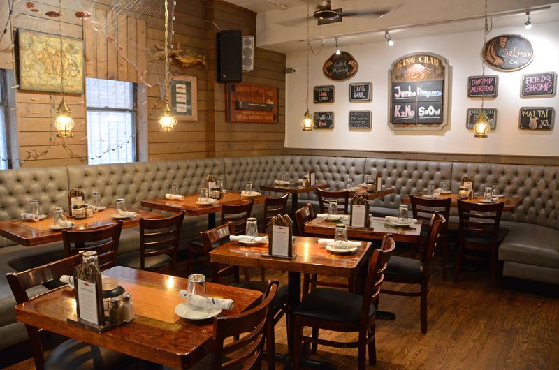 Booths, Bar Seats, and a Back Patio