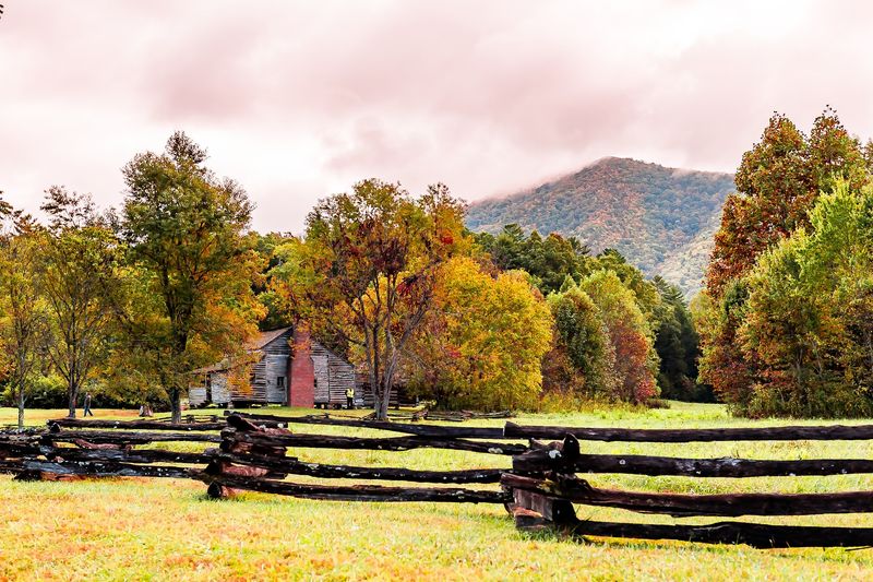 Cades Cove In Great Smoky Mountains National Park