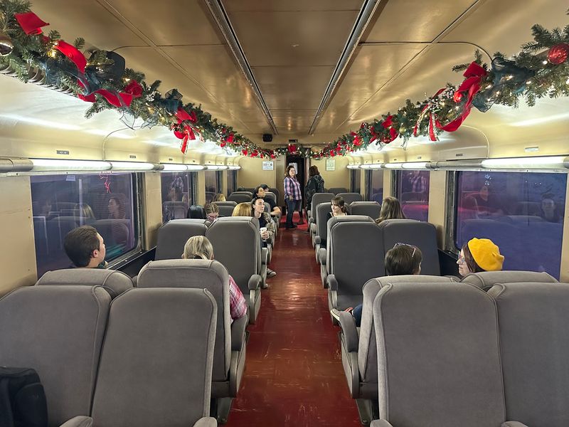 Santa Makes House Calls, Except The House Is A Train Car