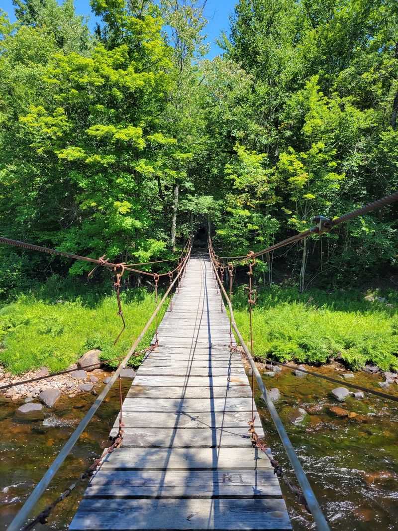 Your Knees Might Wobble On This Double-Span Bridge