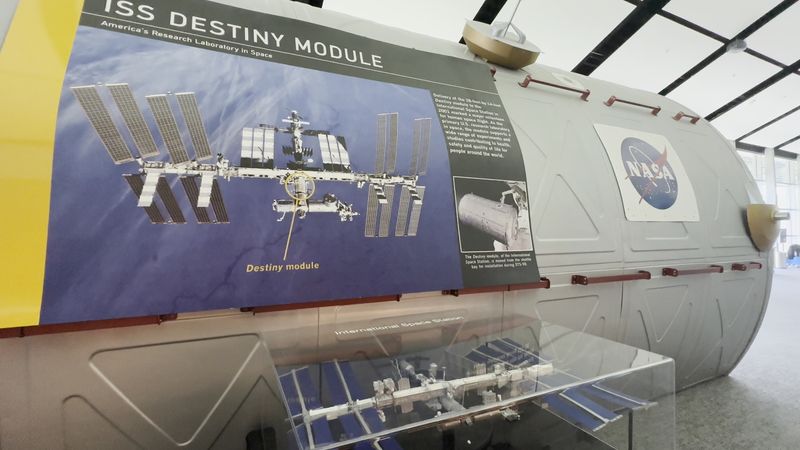 Walking Through a Space Station Lab