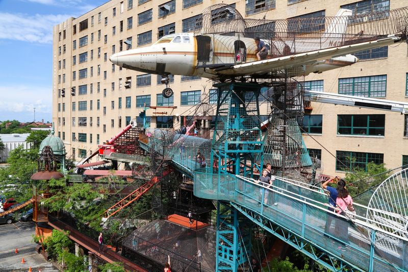 MonstroCity Turns Scrap Metal Into A Sky-High Jungle Gym