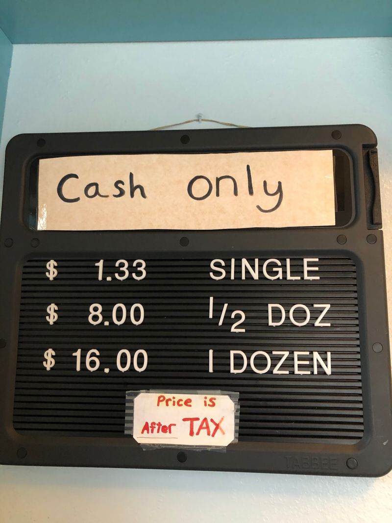 Cash Only, So Plan Ahead
