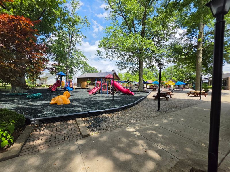 Kids Get A Playground While Grown-Ups Finish Their Fish