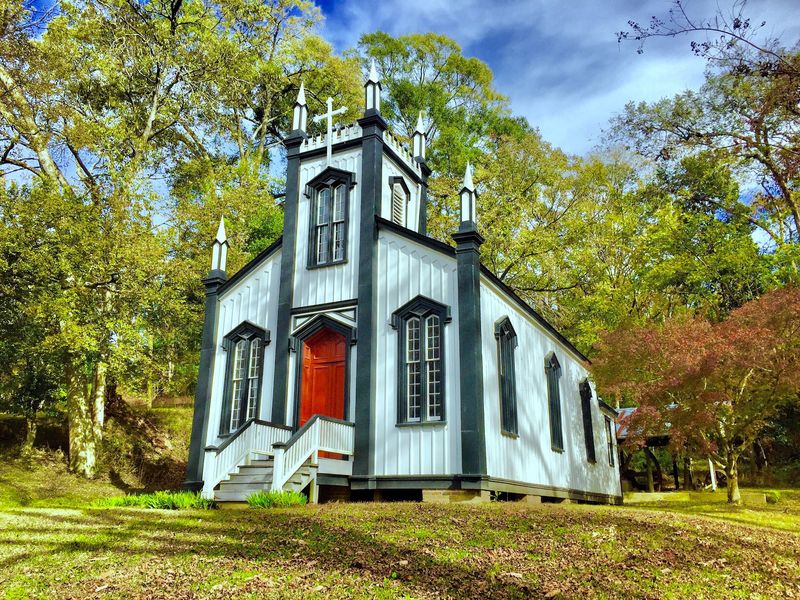Old Church, Quiet Cemetery, and Historic Buildings