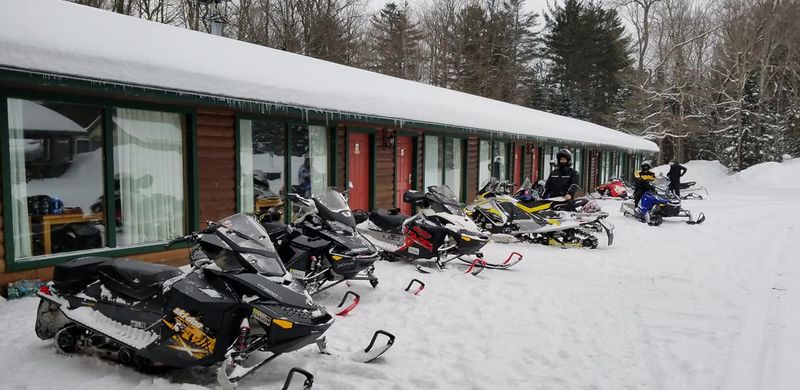 Your Snowmobile Can Practically Ride Up To The Front Desk