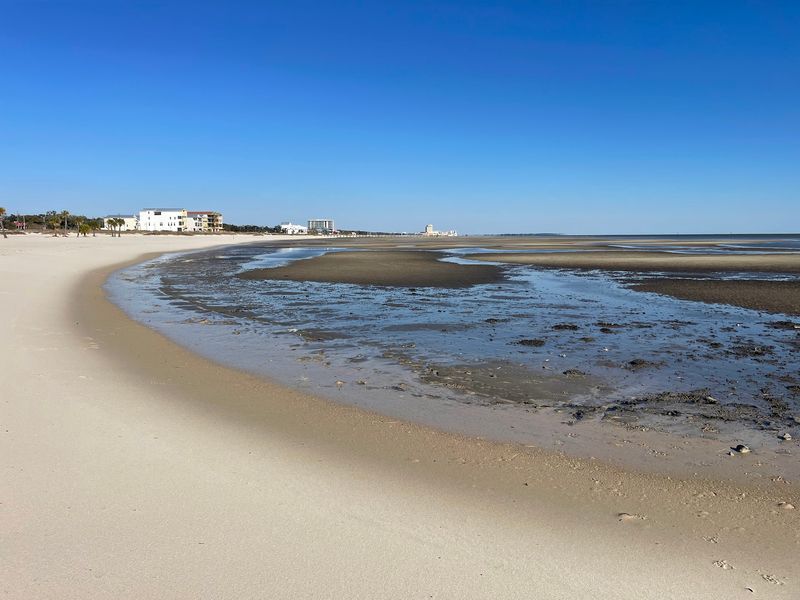 A Wide Ribbon of Sand on the Mississippi Sound