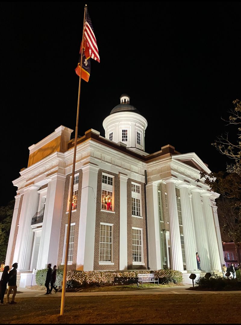 A Courthouse Square Dressed for December
