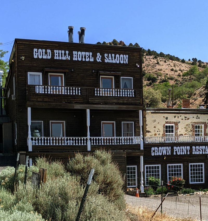 A Cozy Dining Room Waits Inside The Historic Gold Hill Hotel