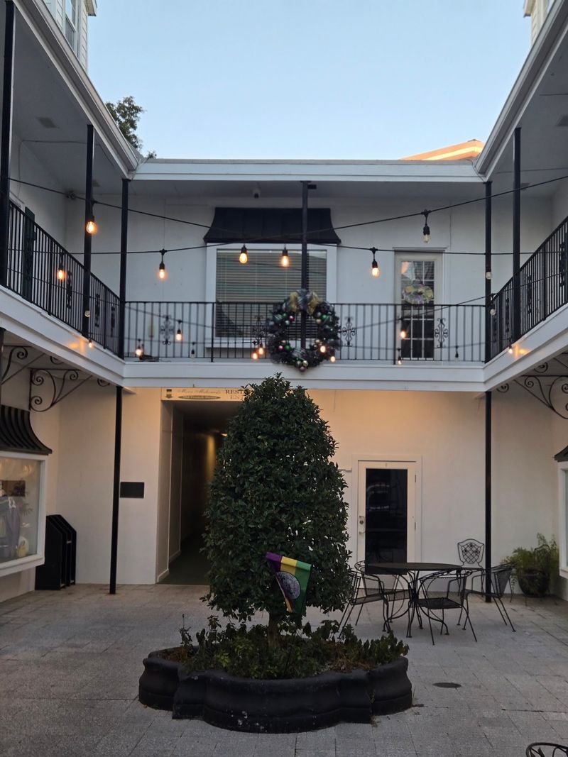 A Courtyard Table Instead Of A Buffet Line
