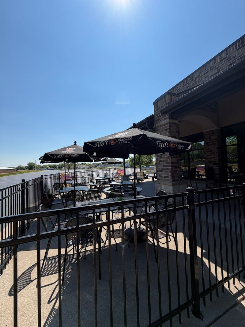 Grab A Table Out Back When The Weather Cooperates