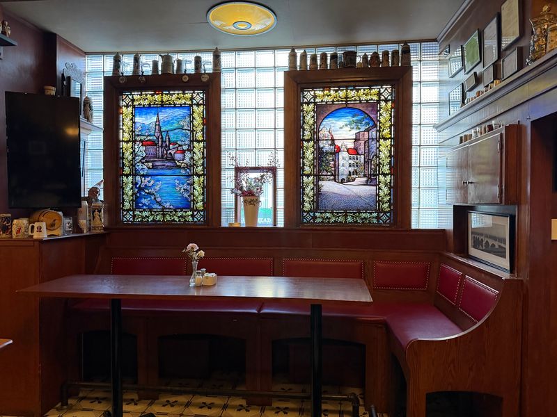 Stained Glass And Carved Wood Galore