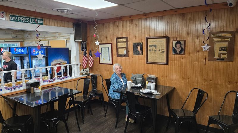 Elvis Watches Over The Dining Room